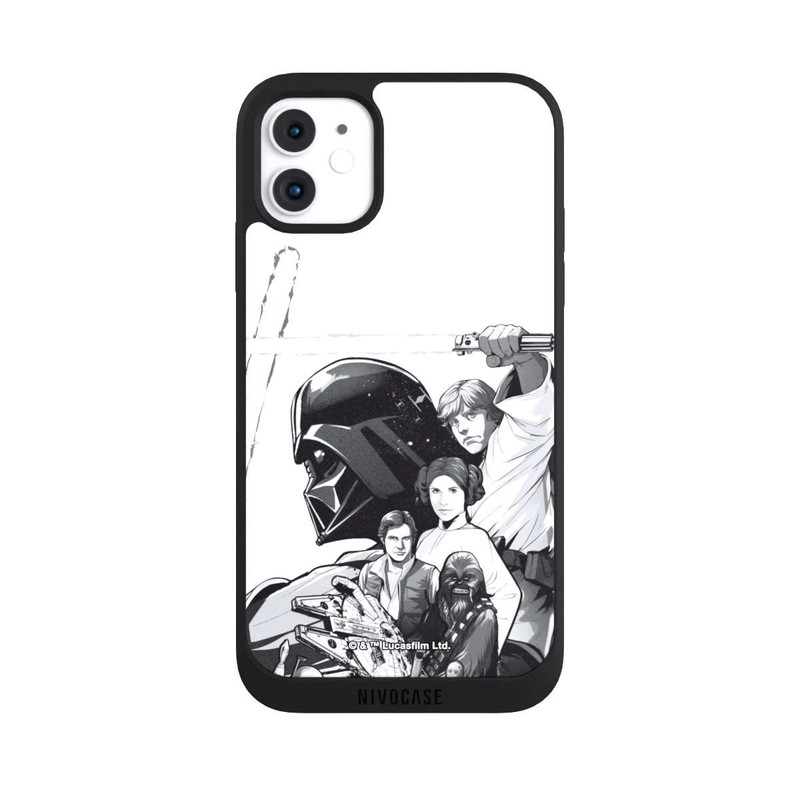 iPhone 11 NIVOpure StarWars Charaktere - Schwarz-Weiß