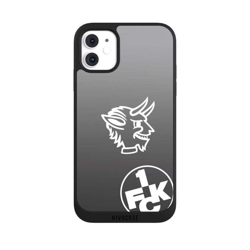 iPhone 11 NIVOpure Teufelskopf FCK auf Schwarz