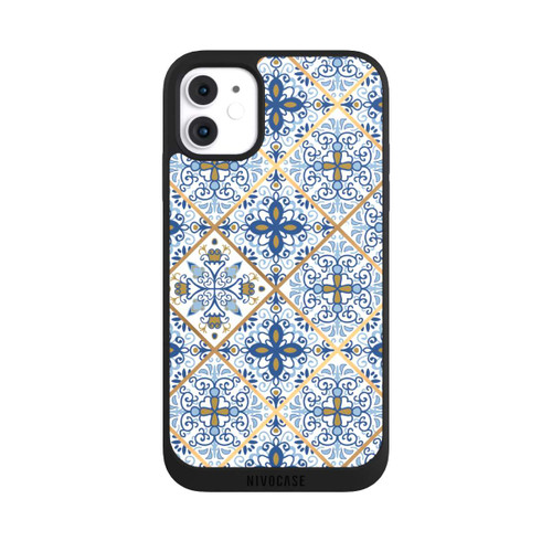 Apple iPhone 11 NIVOpure Mosaik Blau-Gold Look