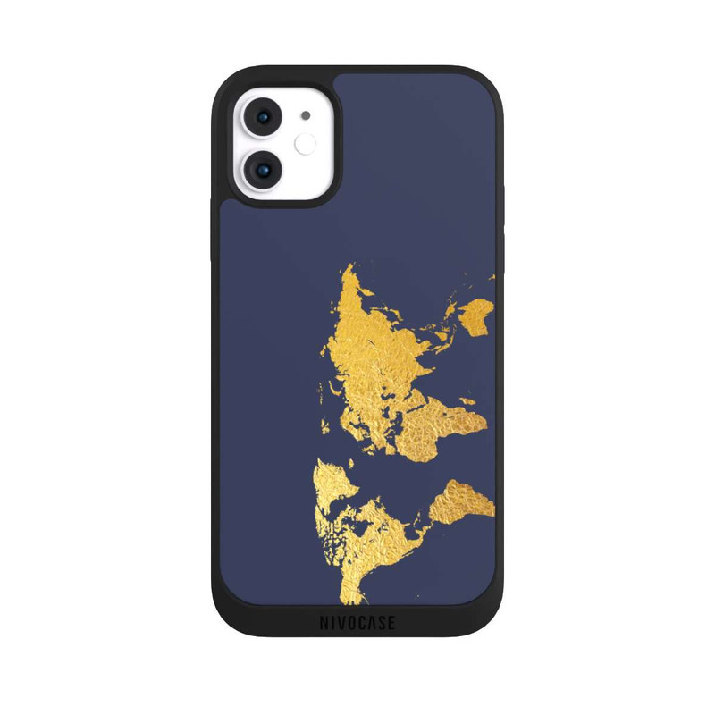 iPhone 11 NIVOpure World Map Gold