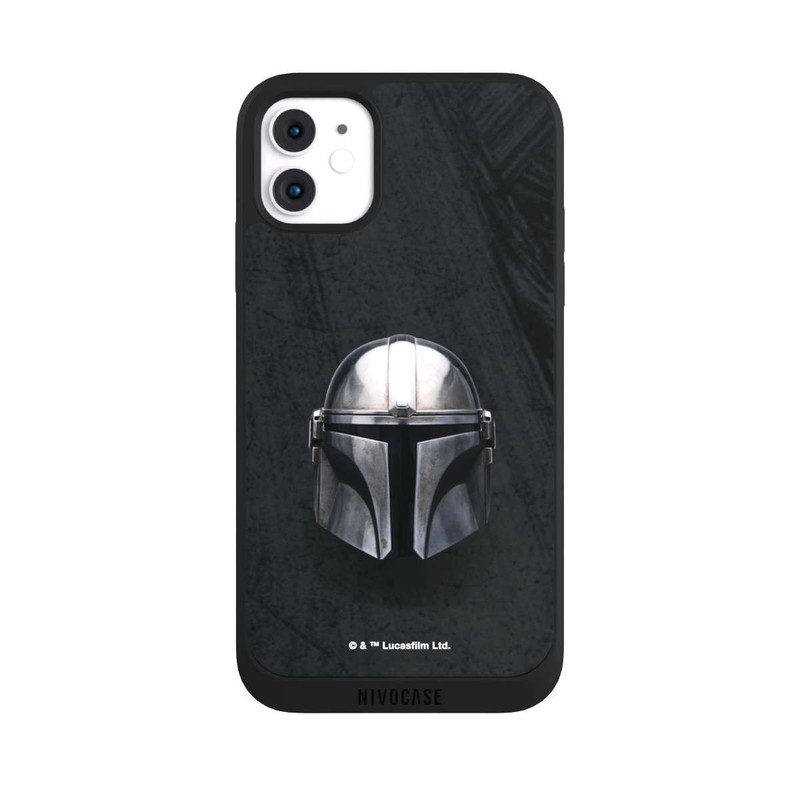 iPhone 11 NIVOpure Schwarzer Mandalorianer Helm