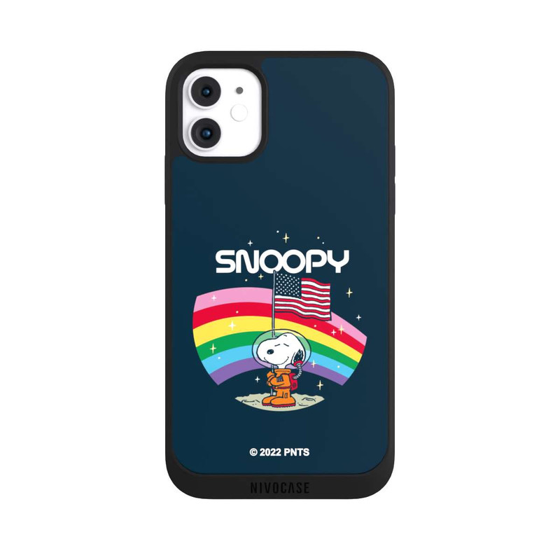 iPhone 11 NIVOpure Snoopy Weltraumreisender Regenbogen