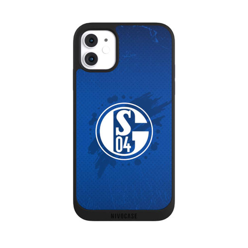 Apple iPhone 11 NIVOpure Schalke 04 Farbe Fleck Blau