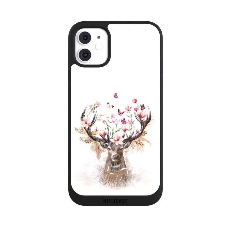 iPhone 11 NIVOpure Hirsch Blumen Geweih
