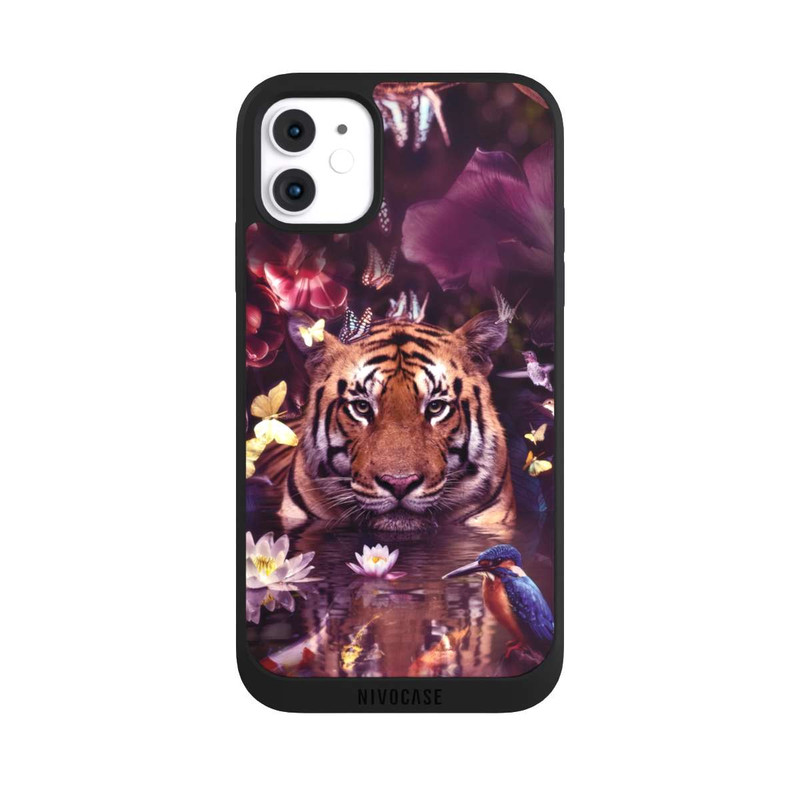 iPhone 11 NIVOpure Tiger Blumenrahmen
