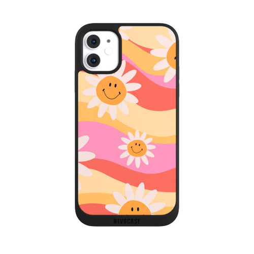Apple iPhone 11 NIVOpure Retro Smiles Orange Colorful