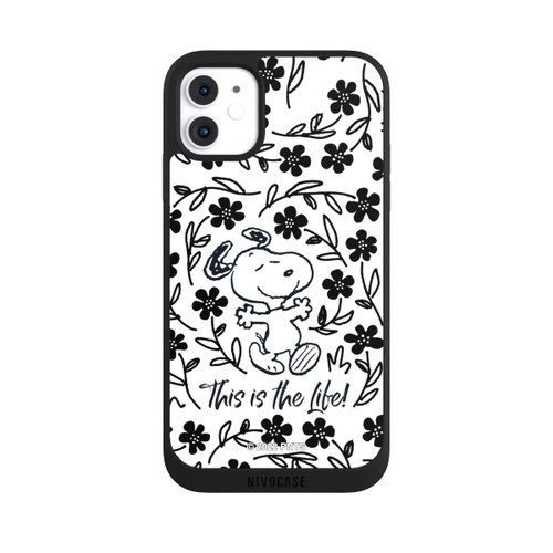 Apple iPhone 11 NIVOpure Snoopy schwarz und weiß This Is The Life