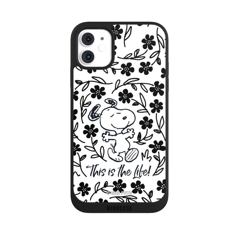 iPhone 11 NIVOpure Snoopy This Is The Life Noir & Blanc