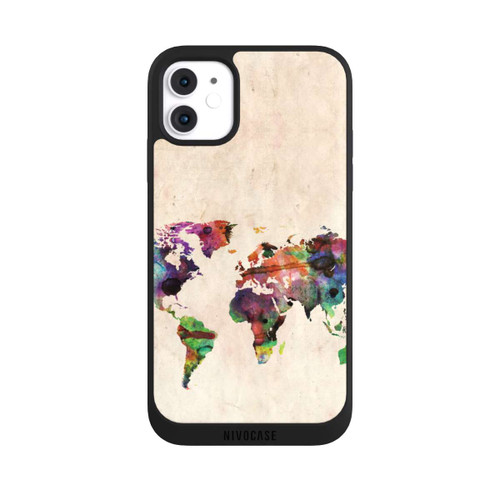 Apple iPhone 11 NIVOpure World Map by Michael Tompsett