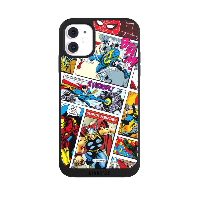 iPhone 11 NIVOpure Marvel Retro Comic Blue