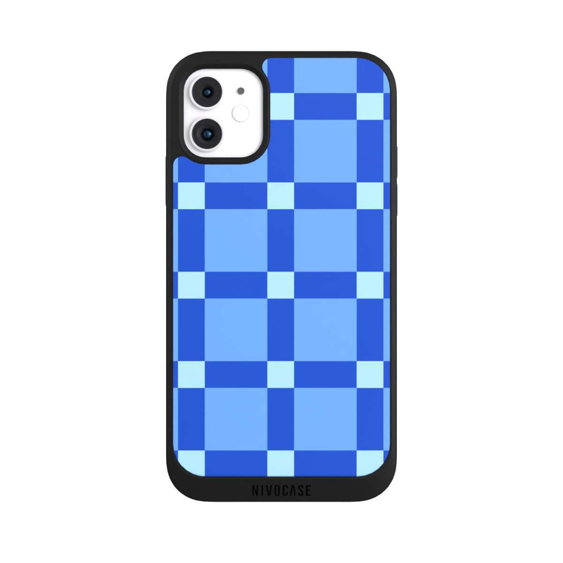 iPhone 11 NIVOpure Big Blue Checked Pattern