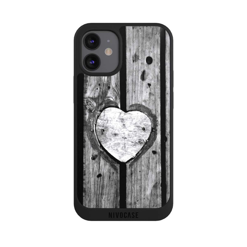 iPhone 12 mini NIVOpure C&oelig;ur en Bois