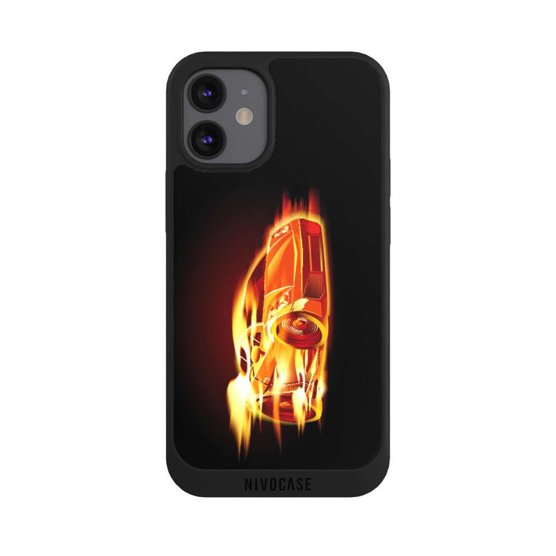 iPhone 12 mini NIVOpure Voiture en Feu