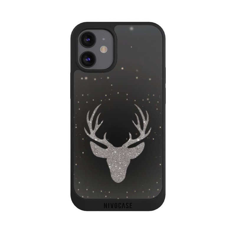 iPhone 12 mini NIVOpure Hirsch Glitzer Look