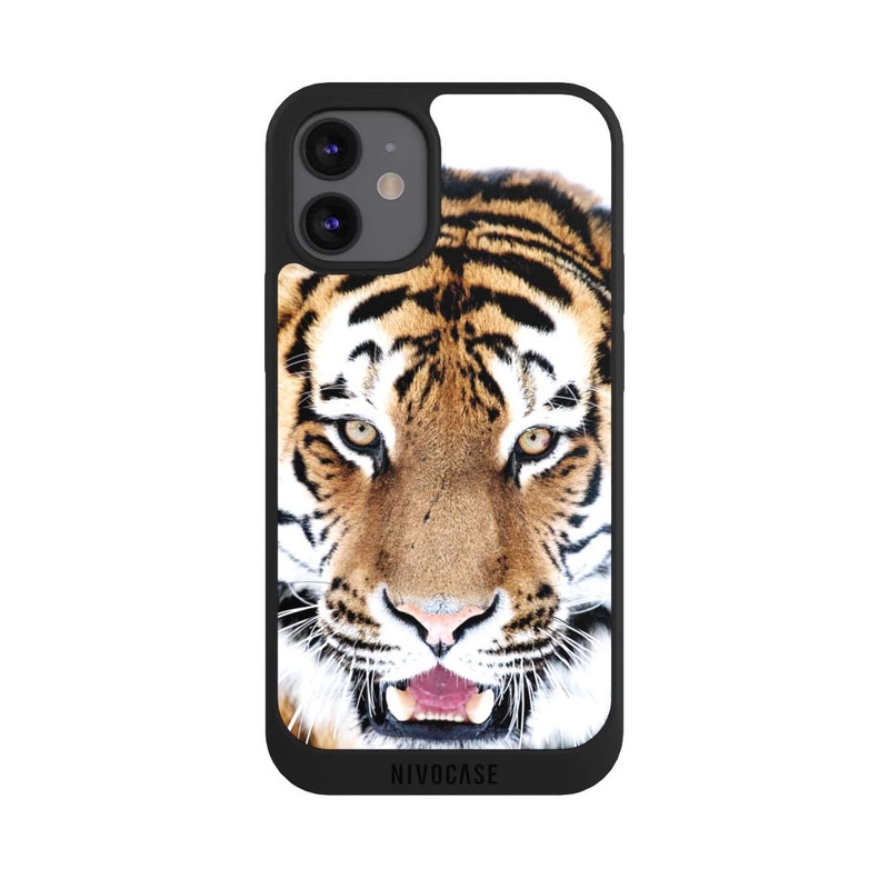 iPhone 12 mini NIVOpure Tigre gros plan