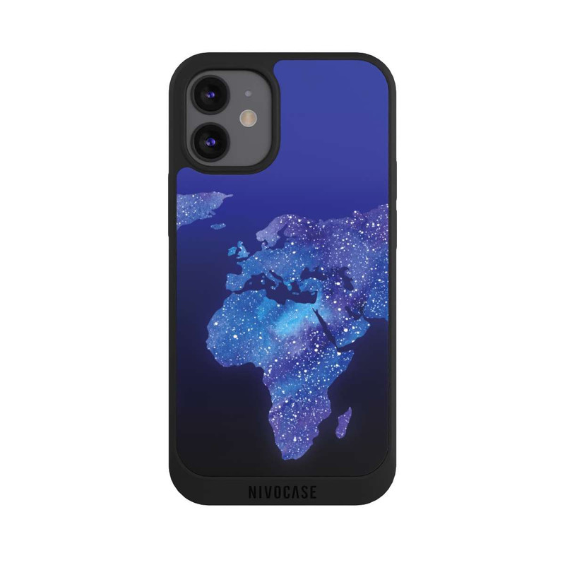 iPhone 12 mini NIVOpure Carte du Monde Cosmique