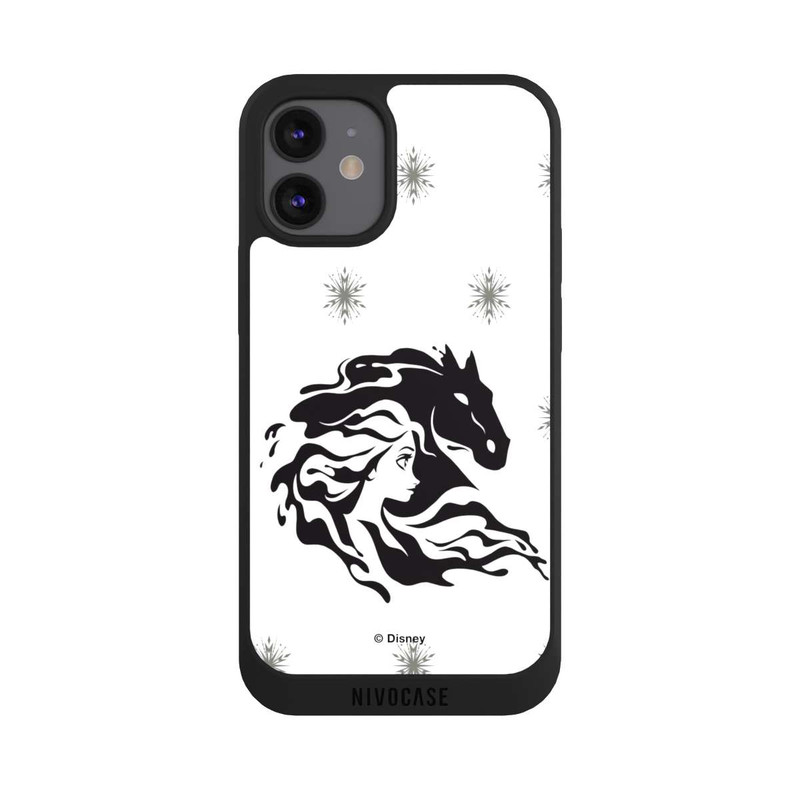 iPhone 12 mini NIVOpure Elsa Nokk la Reine des Neiges 2 Noir et Blanc