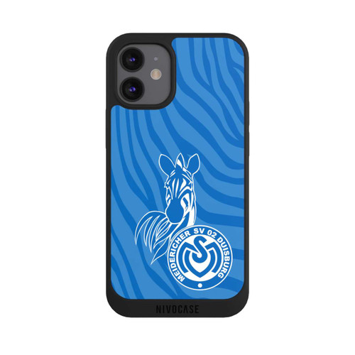Apple iPhone 12 mini NIVOpure Zebra Hellblau - MSV