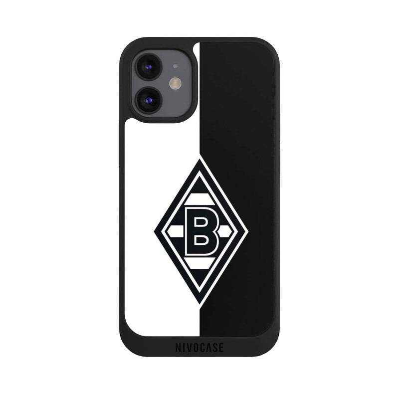iPhone 12 mini NIVOpure Borussia Raute Schwarz-Weiss