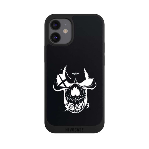 Apple iPhone 12 mini NIVOpure Schädel Schwarz/Weiß