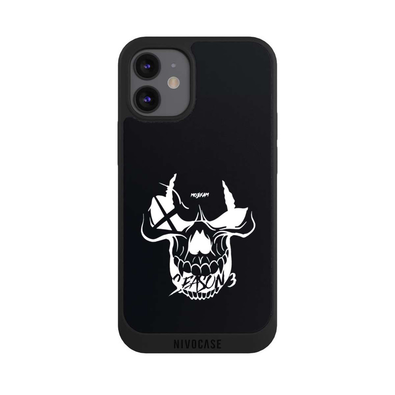 iPhone 12 mini NIVOpure Crâne noir/blanc