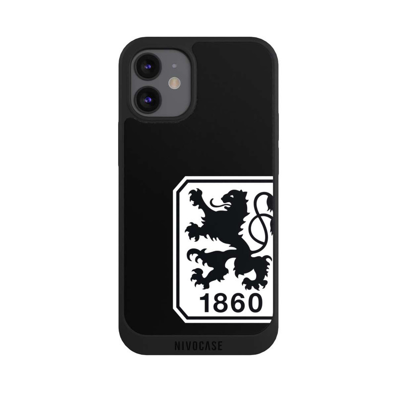 iPhone 12 mini NIVOpure TSV 1860 Schwarz Logo Groß