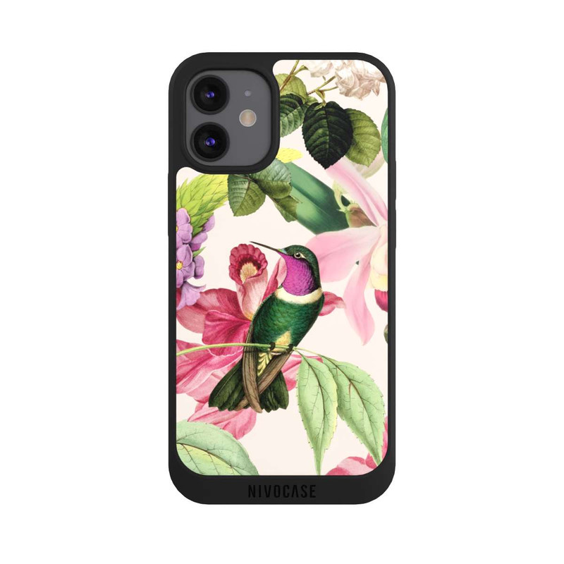 iPhone 12 mini NIVOpure Kolibris und Rosen Muster