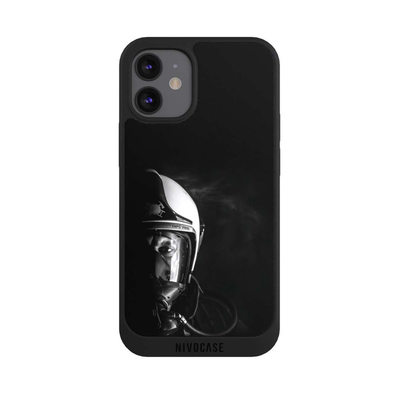 iPhone 12 mini NIVOpure Firefighter Closeup Black