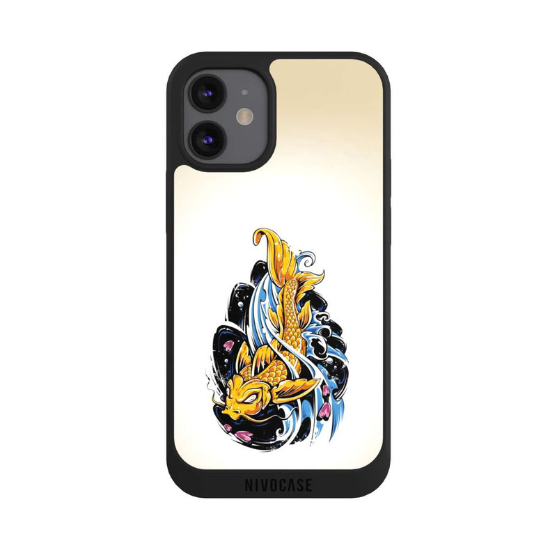 iPhone 12 mini NIVOpure Japanese Fish Illustration 