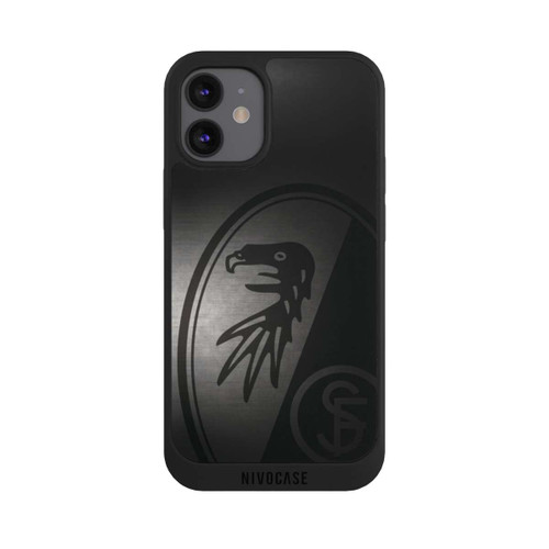 Apple iPhone 12 mini NIVOpure SC Freiburg Dot Metall Hintergrund