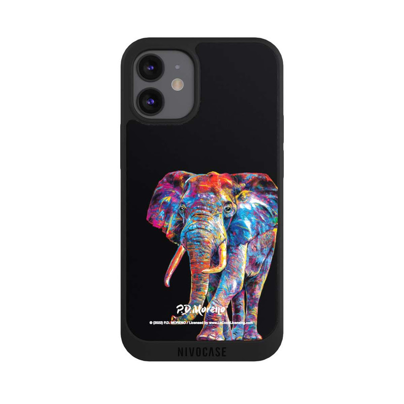 iPhone 12 mini NIVOpure Elephant Art By P.D. Moreno