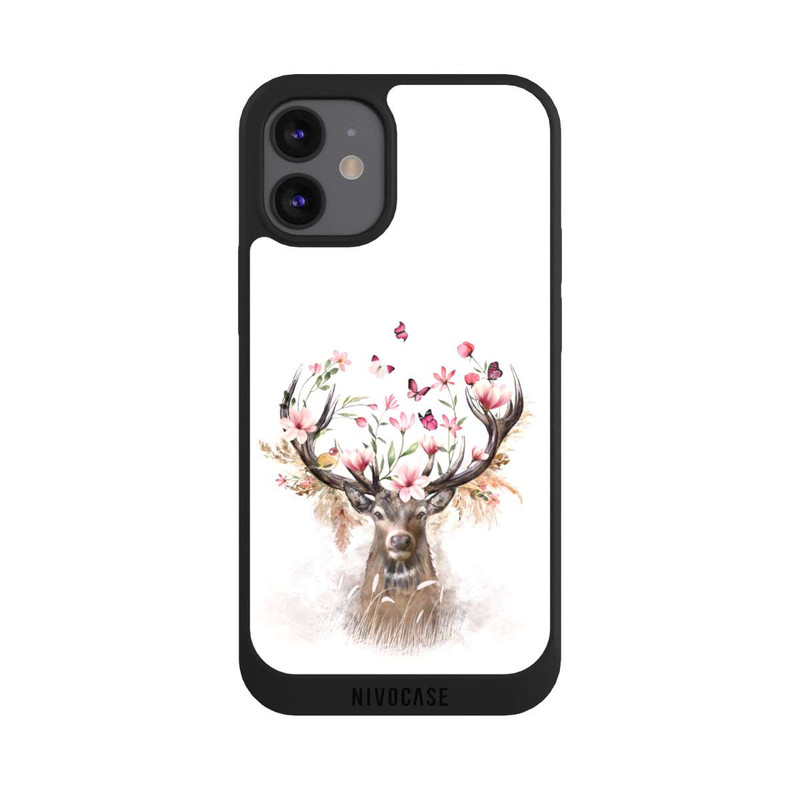 iPhone 12 mini NIVOpure Deer Flowers Antlers
