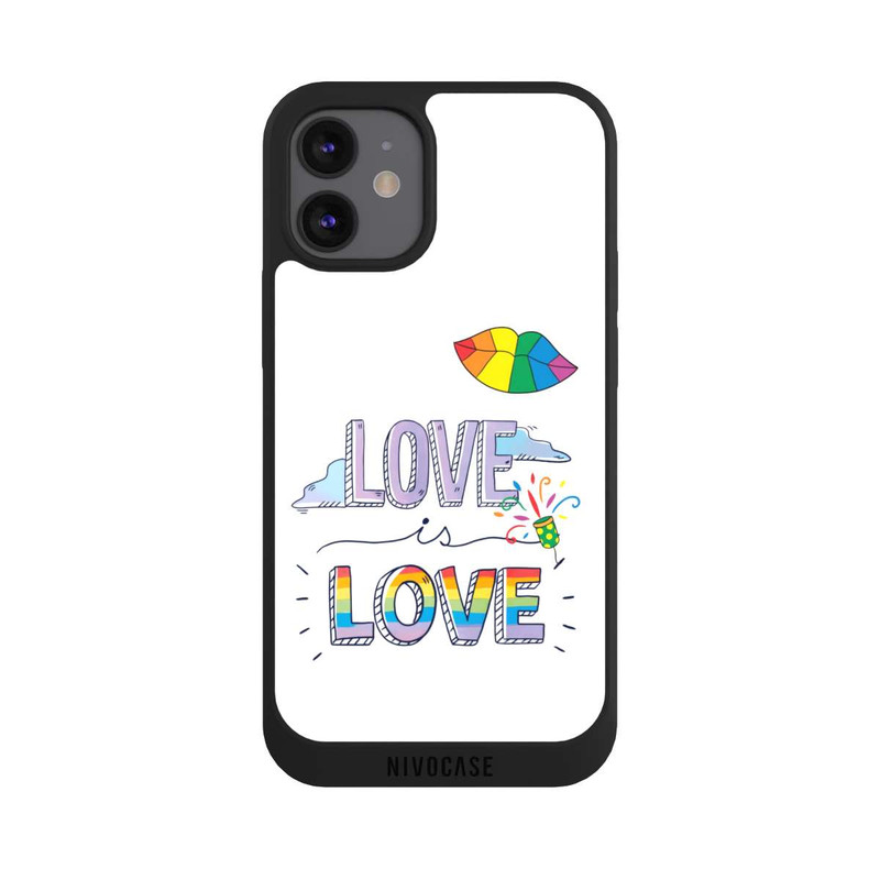 iPhone 12 mini NIVOpure Love is Love Arc-en-ciel