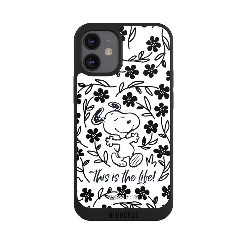 iPhone 12 mini NIVOpure Snoopy Black and White This Is The Life