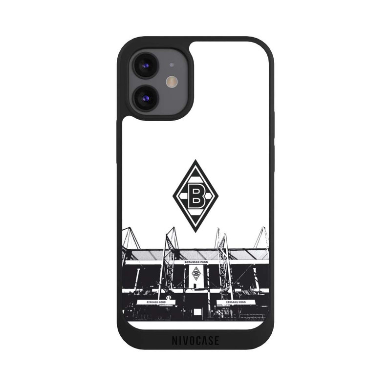 iPhone 12 mini NIVOpure Borussia-Park Schwarz und Weiß