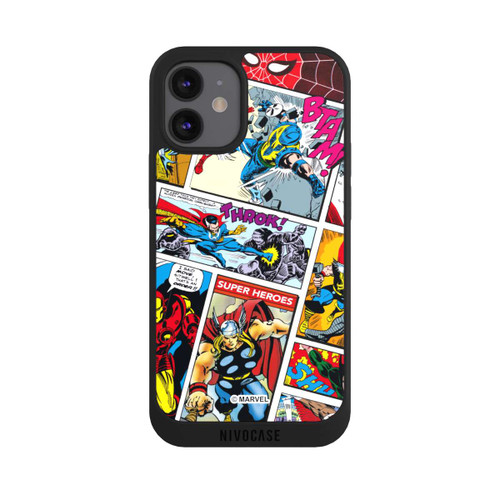 Apple iPhone 12 mini NIVOpure Marvel Retro Comic Blue