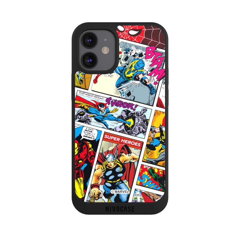 iPhone 12 mini NIVOpure Marvel Retro Comic Blue