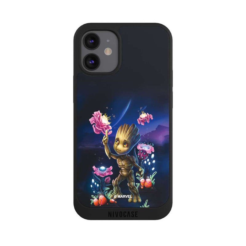 iPhone 12 mini NIVOpure Baby Groot Fleurs