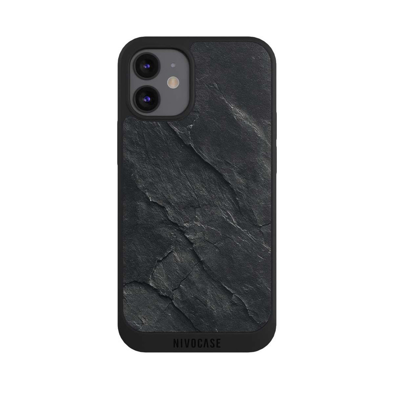 iPhone 12 mini NIVOpure Dark Grey Slate Look