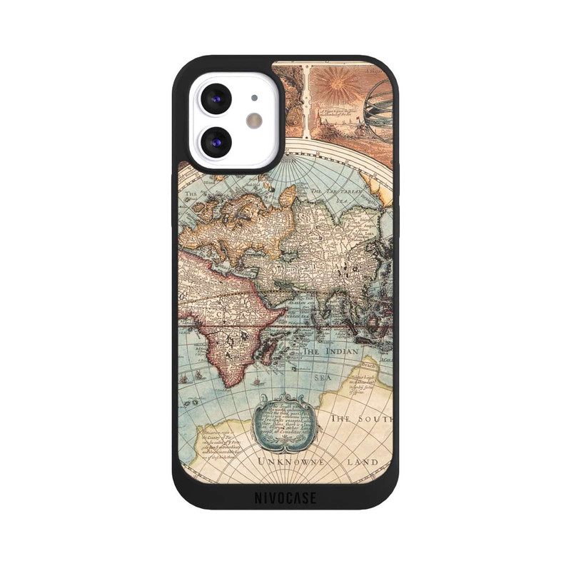 iPhone 12 NIVOpure Carte du Monde Ancienne