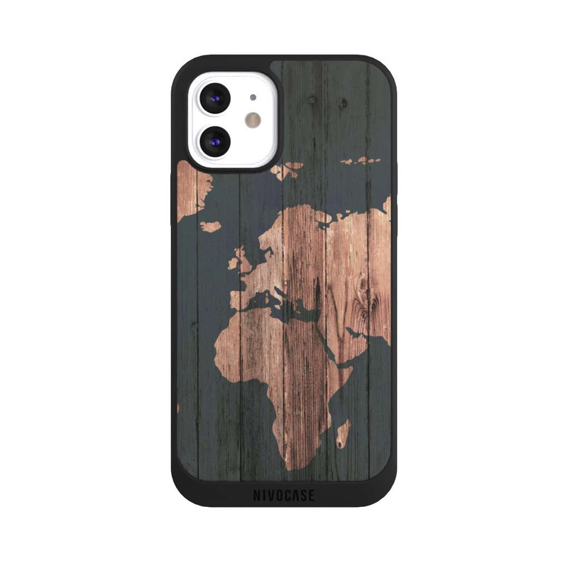 iPhone 12 NIVOpure Wooden World Map