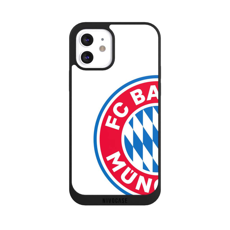 iPhone 12 NIVOpure Großes FCB Logo Weiß