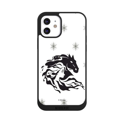 Apple iPhone 12 NIVOpure Elsa Waterhorse Frozen Black and White