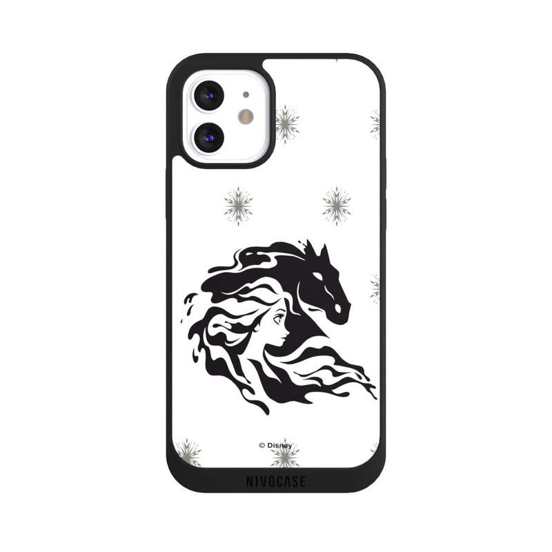 iPhone 12 NIVOpure Elsa Waterhorse Eiskönigin 2 black and white