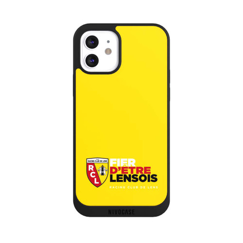 Apple iPhone 12 NIVOpure Fond Logo RCL Jaune