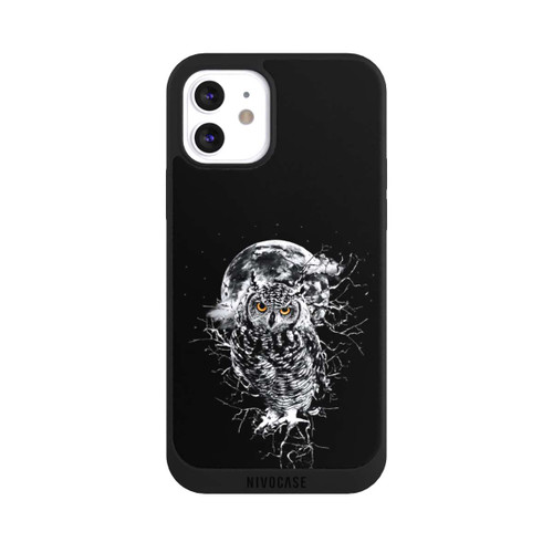 Apple iPhone 12 NIVOpure Owl in black/white