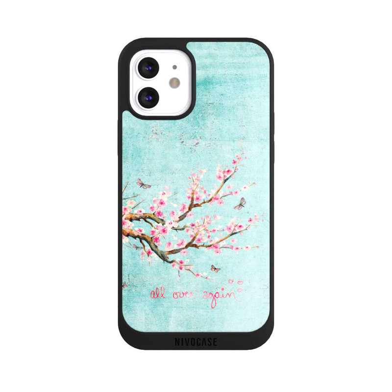 iPhone 12 NIVOpure Cherry Blossom Tree Pattern Blue
