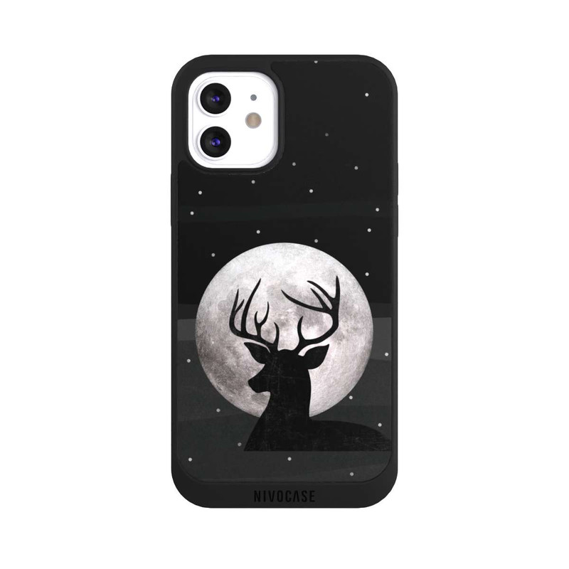 iPhone 12 NIVOpure Deer & Moon Silver