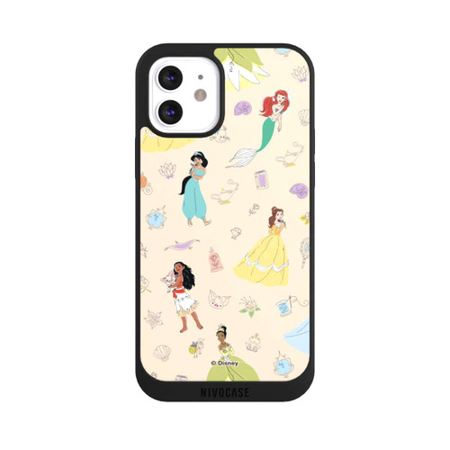 Apple iPhone 12 NIVOpure Princess Pattern Beige Disney Princess