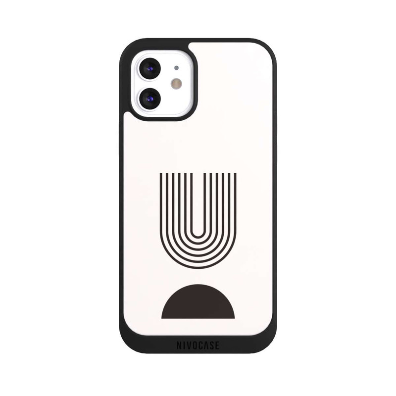iPhone 12 NIVOpure Art moderne Lignes noires